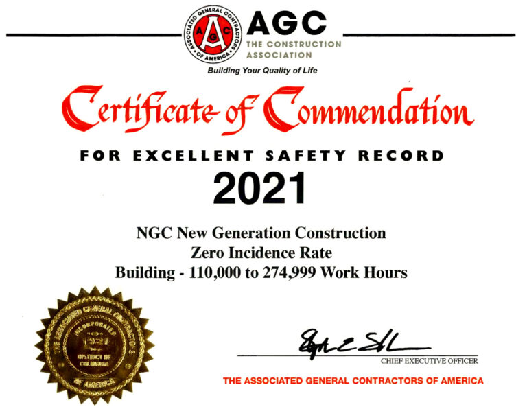 NGC Safety Award