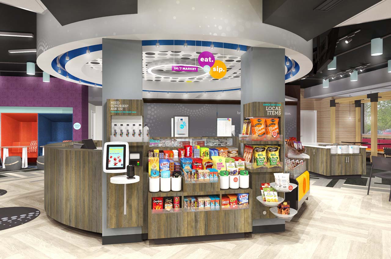 tru hilton snack area