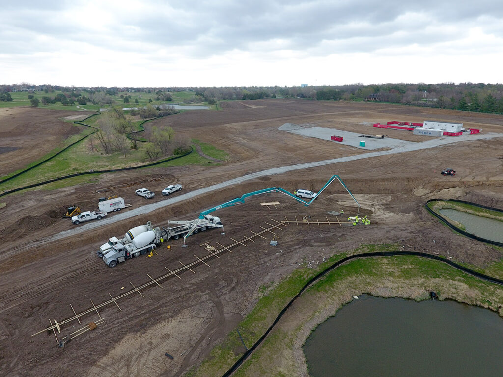 Foundations at Chateau at Yankee Hill Development