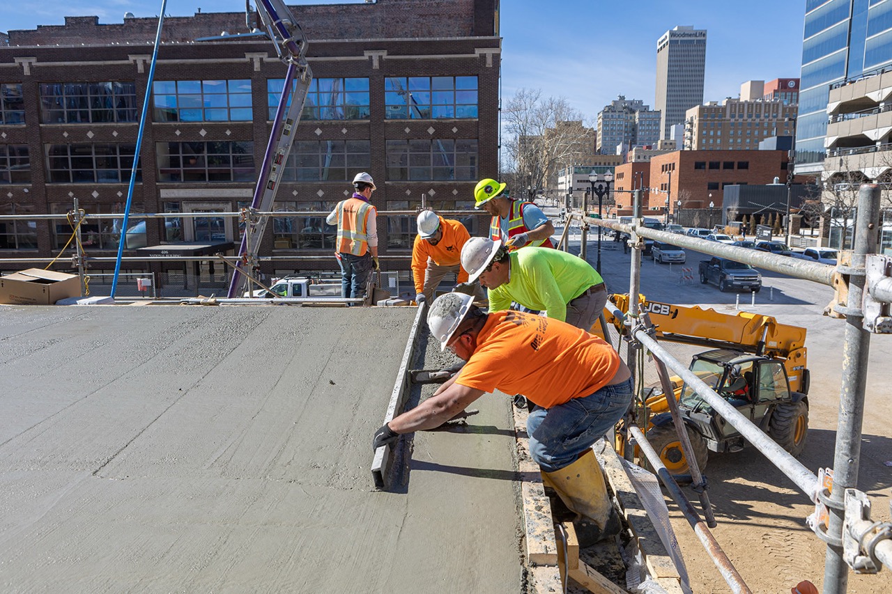 Moxy Hotel concrete