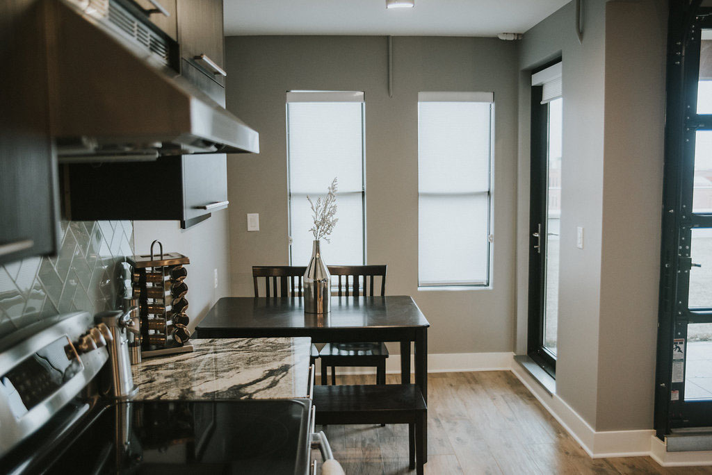 canopy row apartment dining room