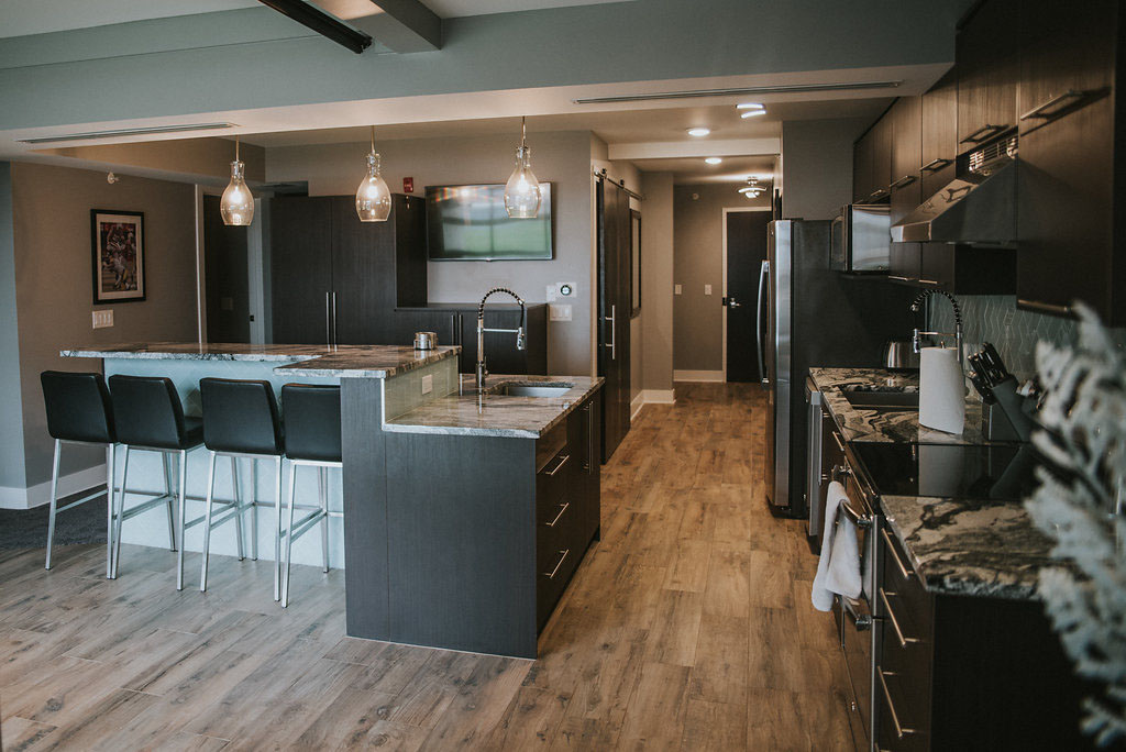 canopy row apartment kitchen
