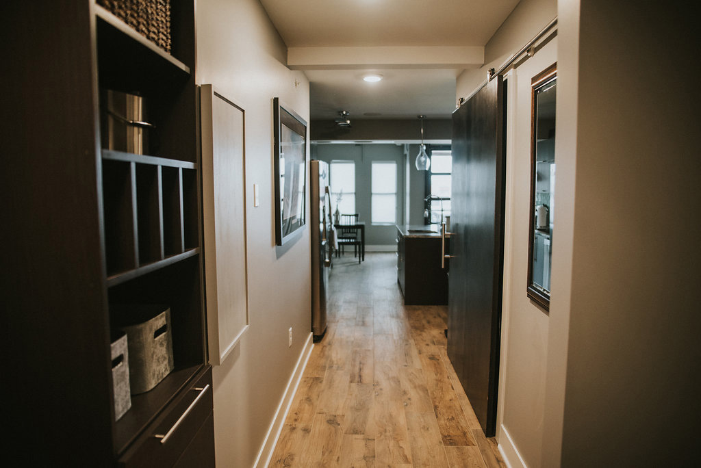 Arena lofts hallway