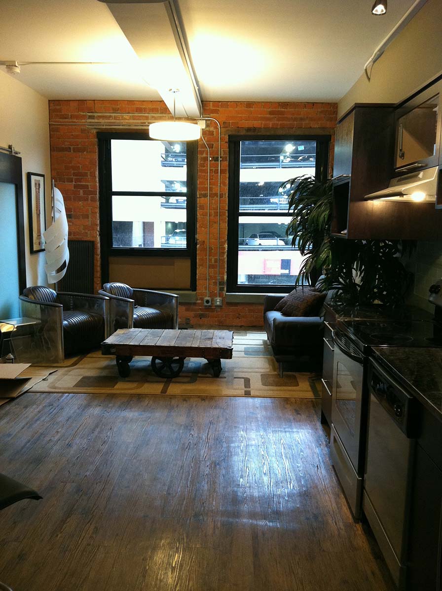 Cadillac lofts living room