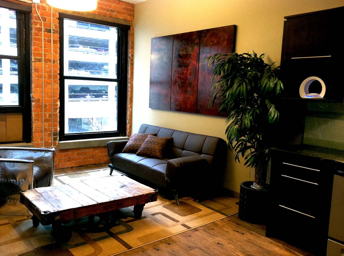 Cadillac lofts livingroom
