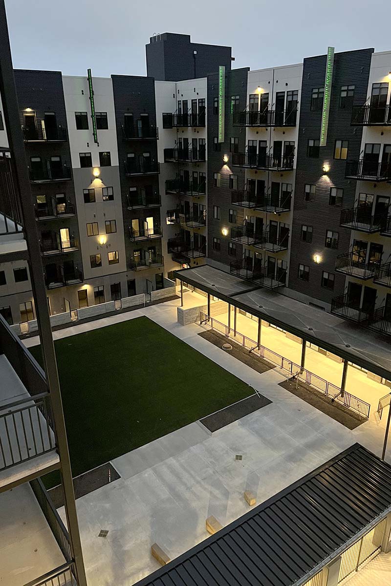 canopy park apartment interior grass