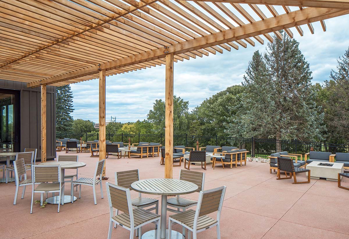 happy hollow club outdoor seating