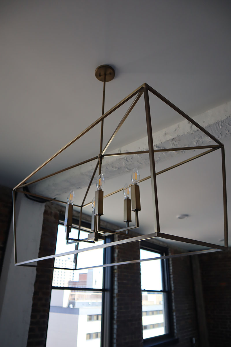 terminal building chandelier